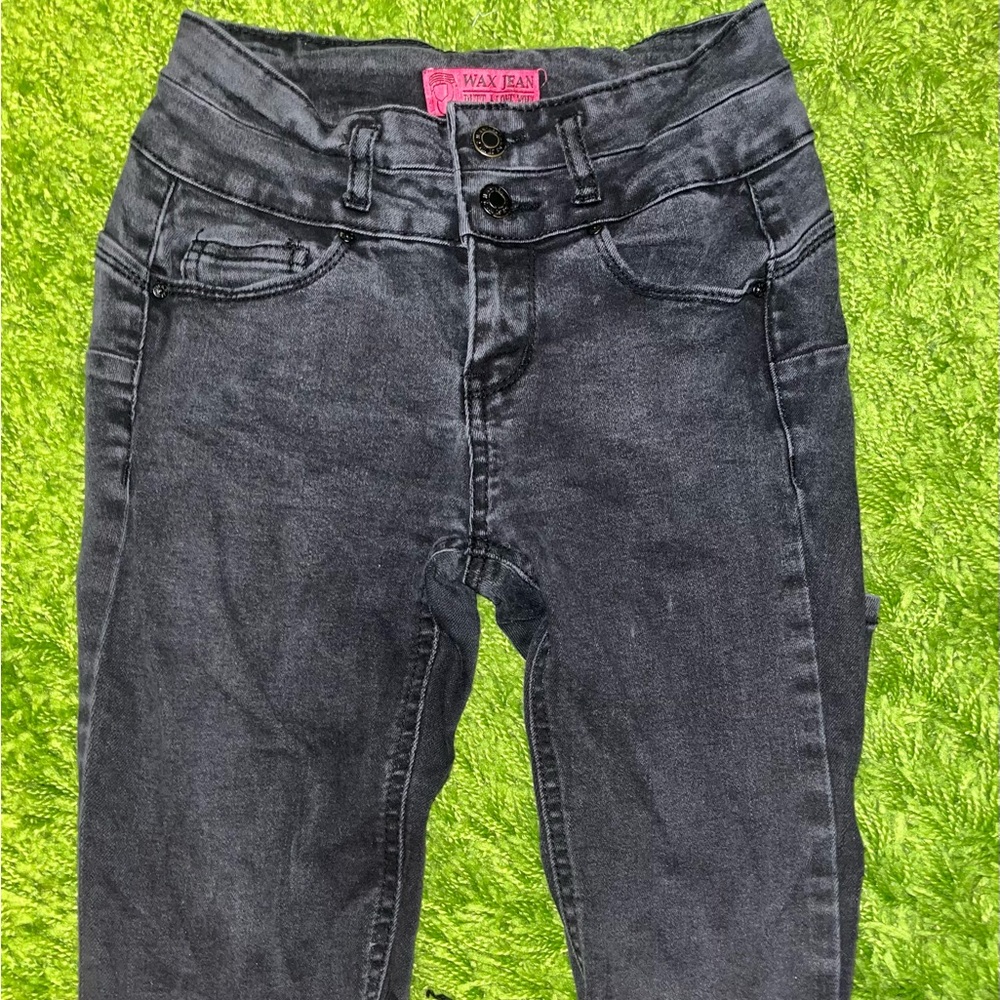 wax jeans skinny black jeans